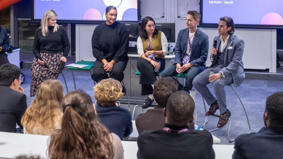 Image of a careers focused panel event