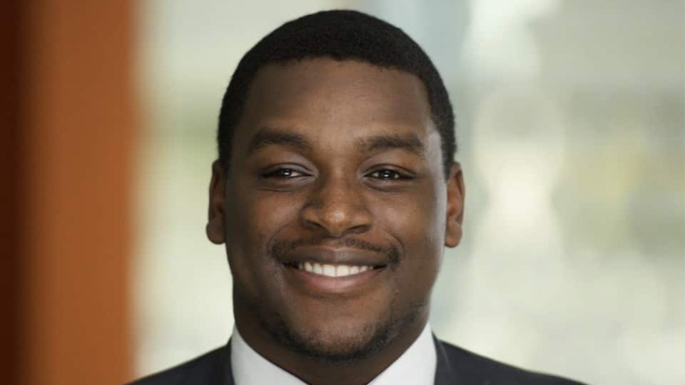 Andrew Antwi smiling at the camera